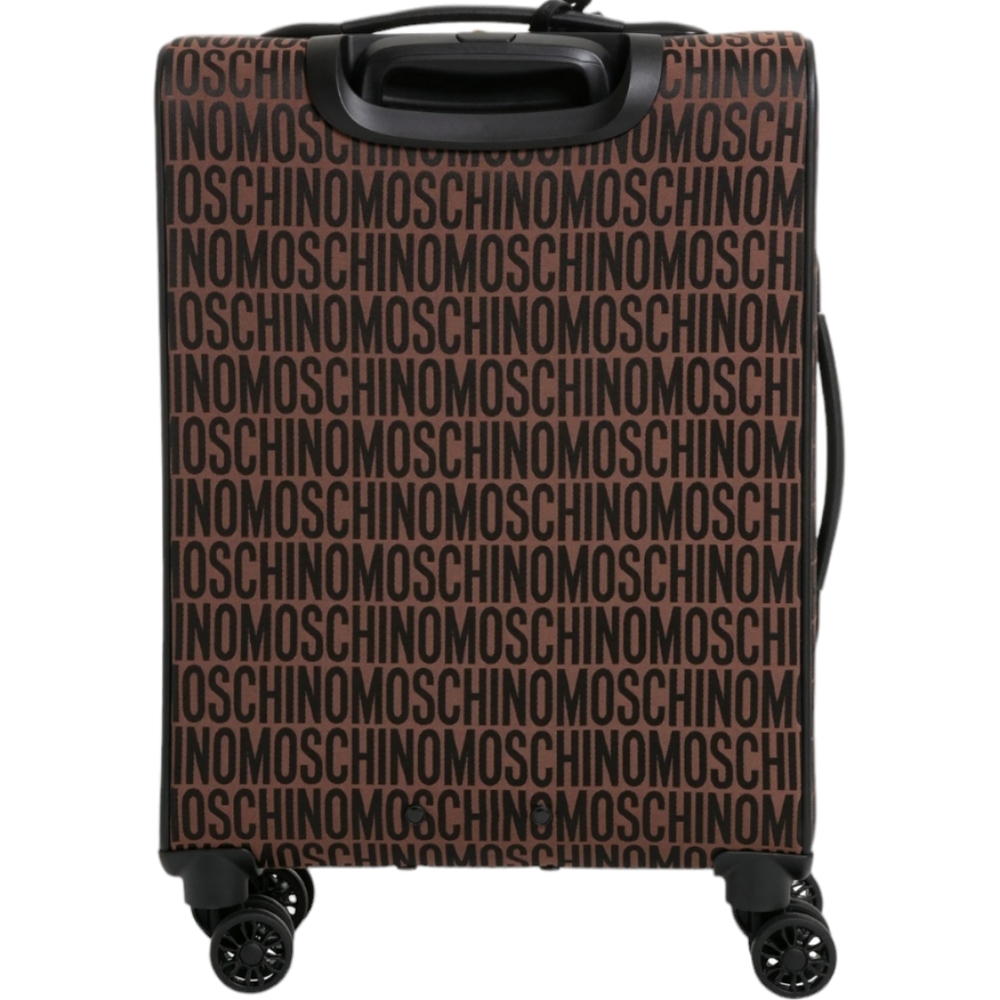 💕HP💕NWT MOSCHINO ALL-OVER LOGO NYLON TROLLEY CASE CARRY ON💕 - Picture 6 of 16